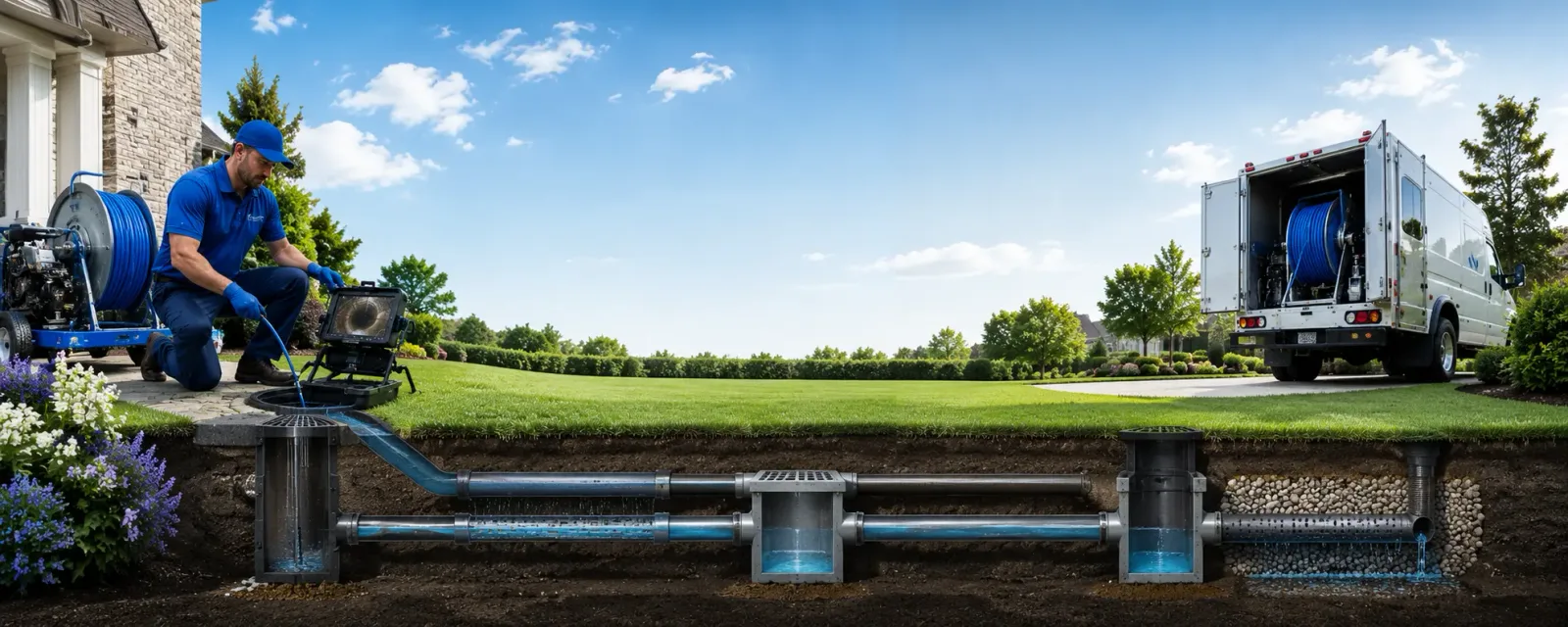 Outdoor drain cleaning information for Fairview, OR